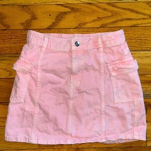 Cute light pink mini skirt